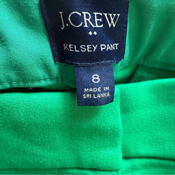 J. Crew Kelly Green Kelsey Cropped Flare Pants Size 8 - Picture 7 of 8